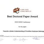 Conférence GSSI : le best doctoral paper award pour Ahmed Saiad