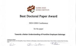 Conférence GSSI : le best doctoral paper award pour Ahmed Saiad