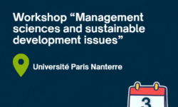 Workshop CEROS-CEREFIGE – 3e édition : Management sciences and sustainable development issues