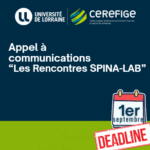 Ouverture de l’appel à communications pour les Rencontres SPINA-LAB 2025
