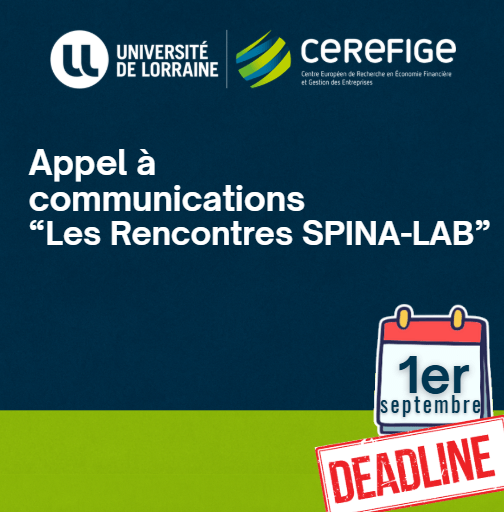 Lire la suite à propos de l’article Ouverture de l’appel à communications pour les Rencontres SPINA-LAB 2025