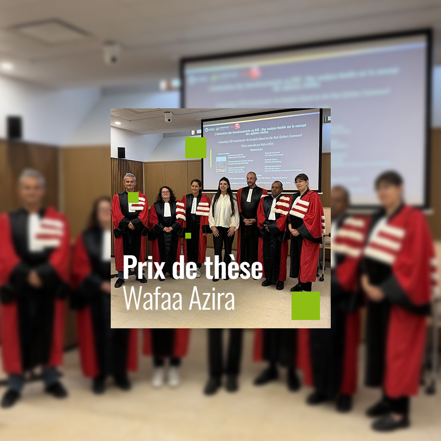 Prix de thèse Université de Lorraine 2026 pour Wafaa AZIRA